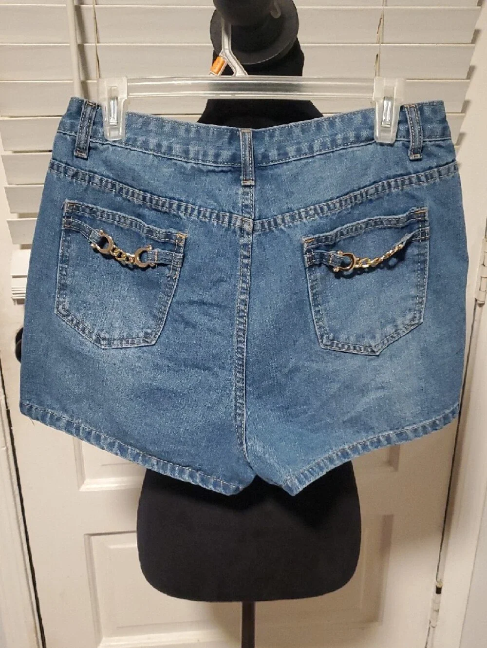 SHEIN Light Blue Denim Shorts